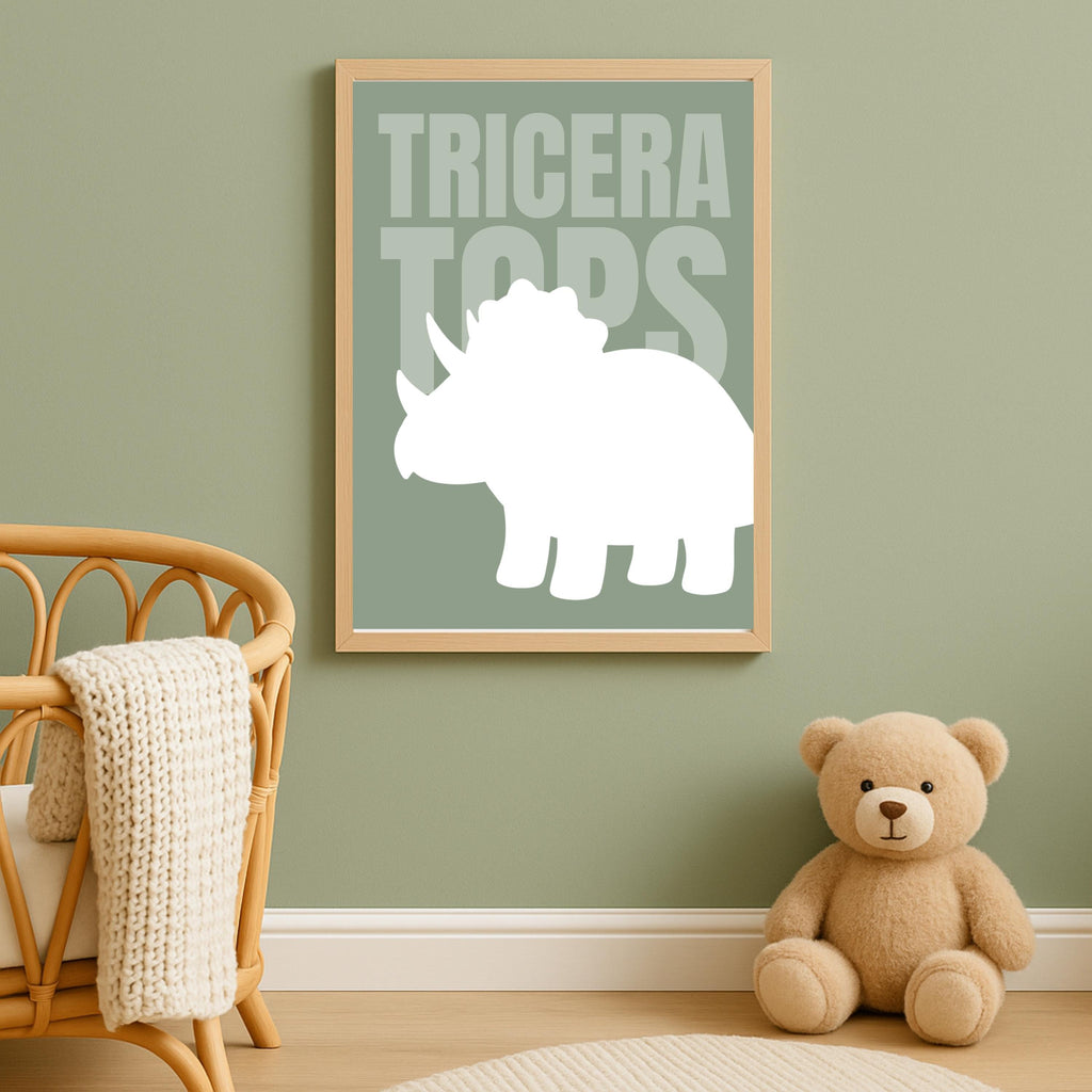 Nordic Dinosaur Nursery Prints, Scandi Kids Room Decor (Set of 6) (Digital Download)