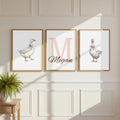 Personalized Goose Nursery Art, Duck Nursery Decor (Digital Download)