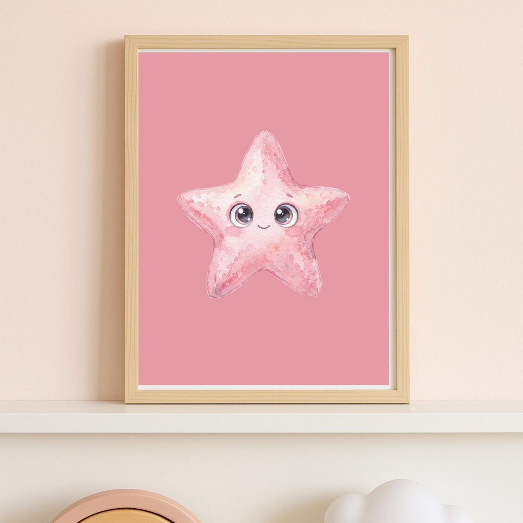 Personalized Girl Name Sign, Boho Ocean Nursery Decor (Digital Download)