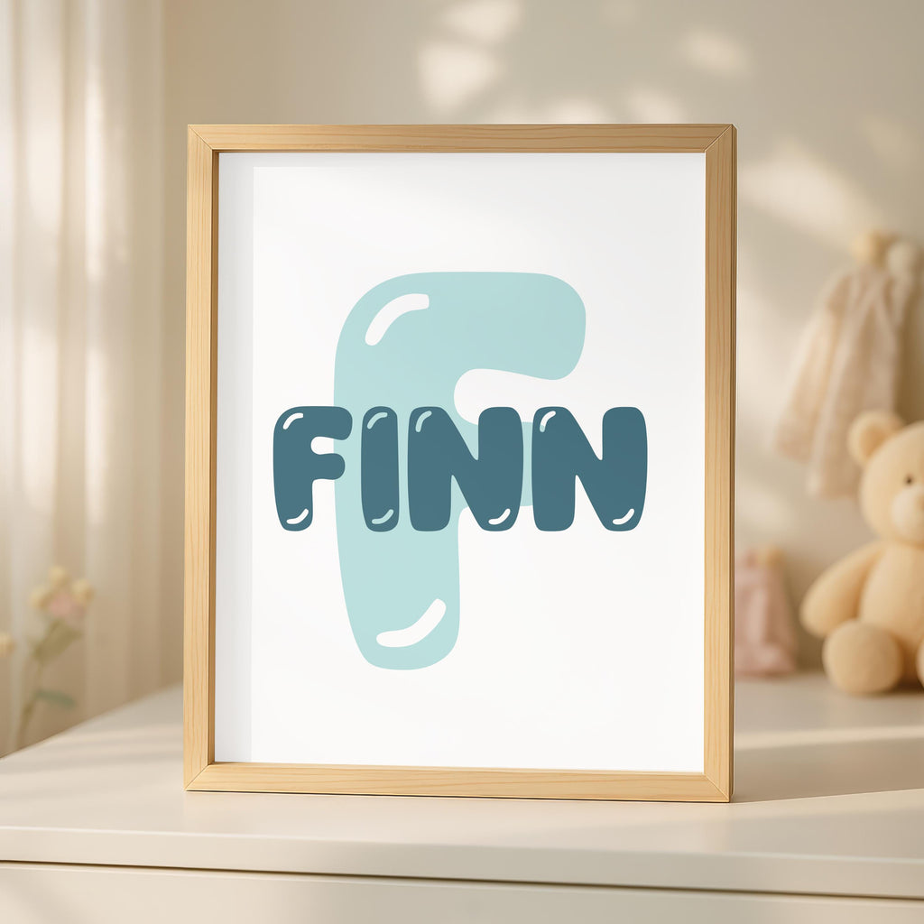 Personalized Octopus and Seahorse Print, Sea Life Nursery, Coastal Wall Art, Custom Name Sign, Cute Ocean Animals, Digital Download