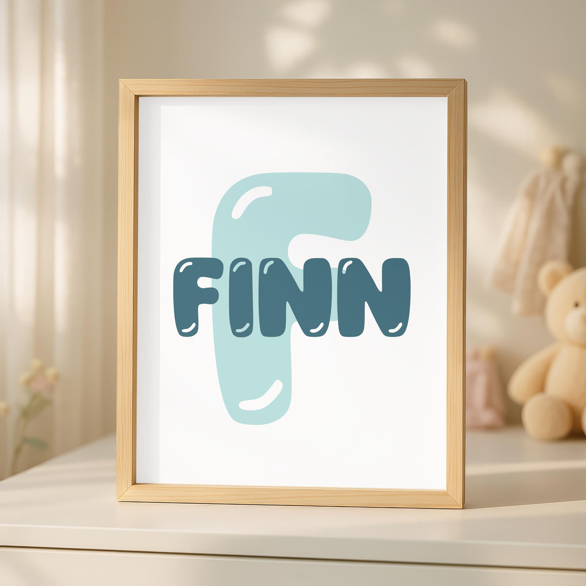 Personalized Octopus and Seahorse Print, Sea Life Nursery, Coastal Wall Art, Custom Name Sign, Cute Ocean Animals, Digital Download