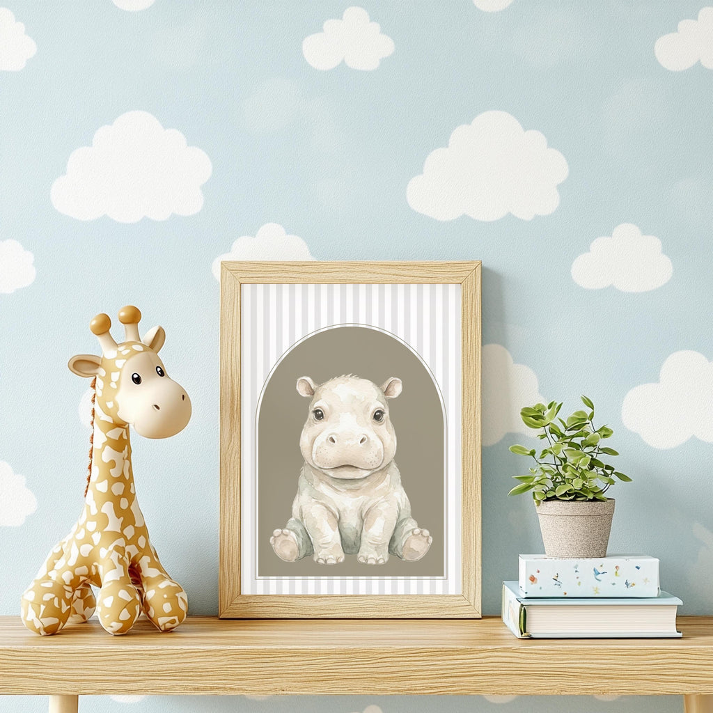 Sage Green Safari Prints, Arch Nursery Wall Art (Digital Download Set of 6)