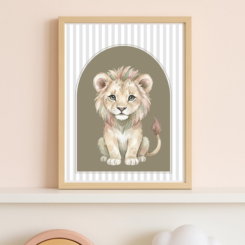 Personalized Giraffe Print, Custom Sage Nursery Decor (Digital Download)