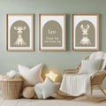 Personalized Lion Nursery Art, "Be Brave" Motto Print (Digital Download)
