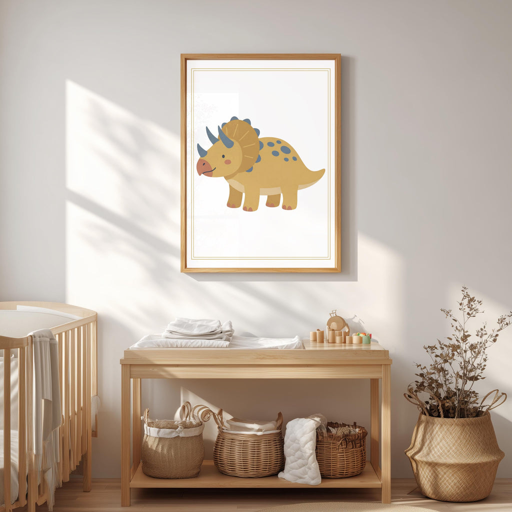 Sage Green Dinosaur Nursery Prints, Set of 6 (Digital Download