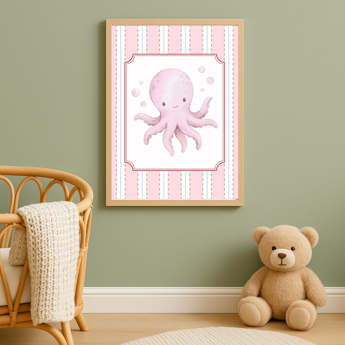 Personalized Coquette Name Sign, Pink Dolphin Print (Digital Download)