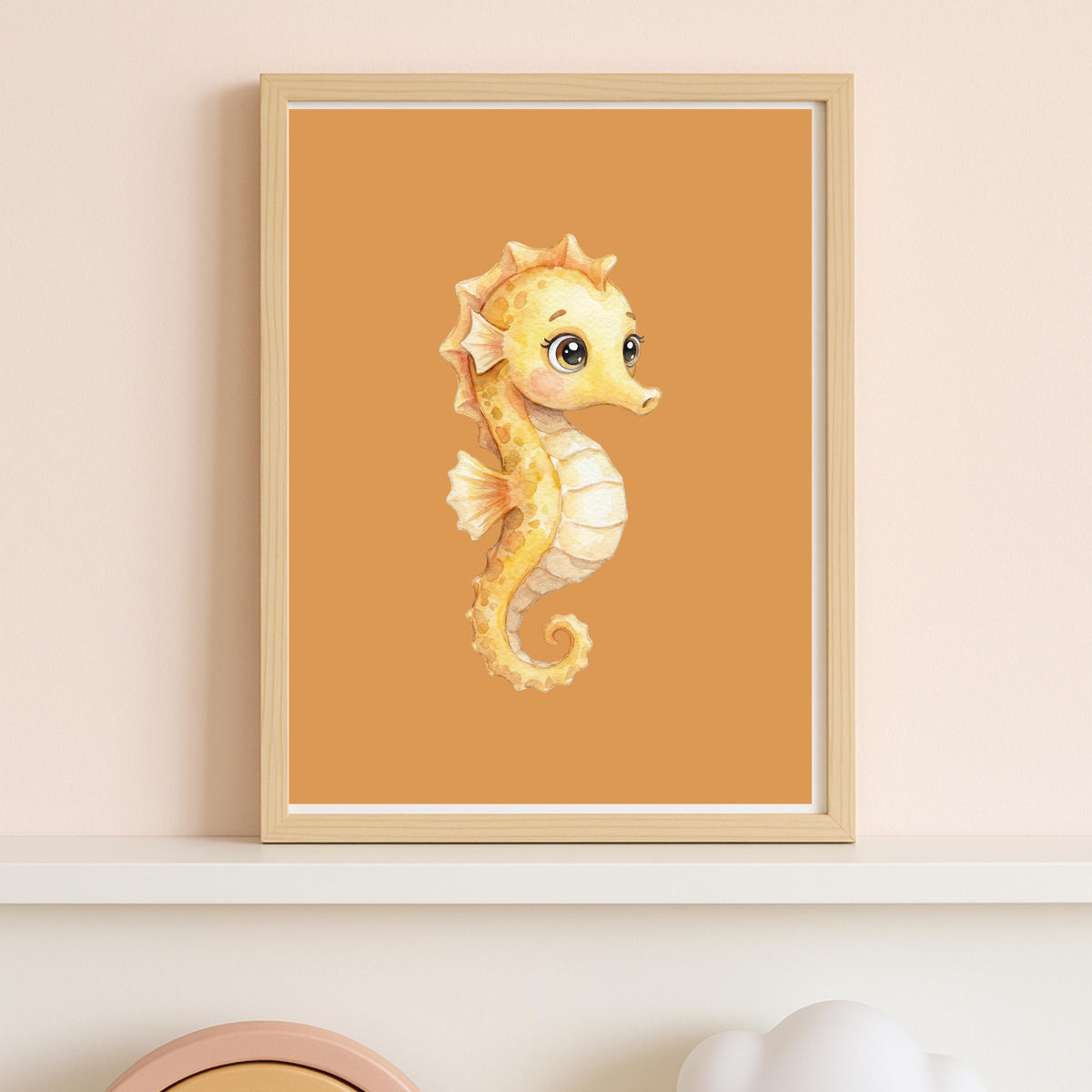 Boho Ocean Nursery Prints, Scandi Sea Life Wall Art (Digital Download Set of 6)