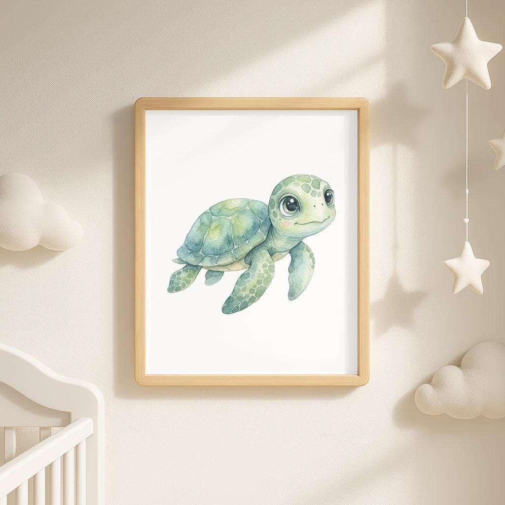 Sea Life Nursery Prints, Set of 6, Ocean Animals Art (Digital Download)