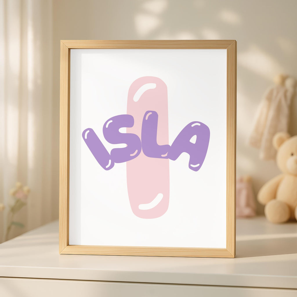 Personalized Octopus Starfish Nursery Print, Girl Ocean Room Decor (Digital Download)