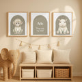 Personalized Monkey Nursery Art, "Stay Wild" Sign (Digital Download)
