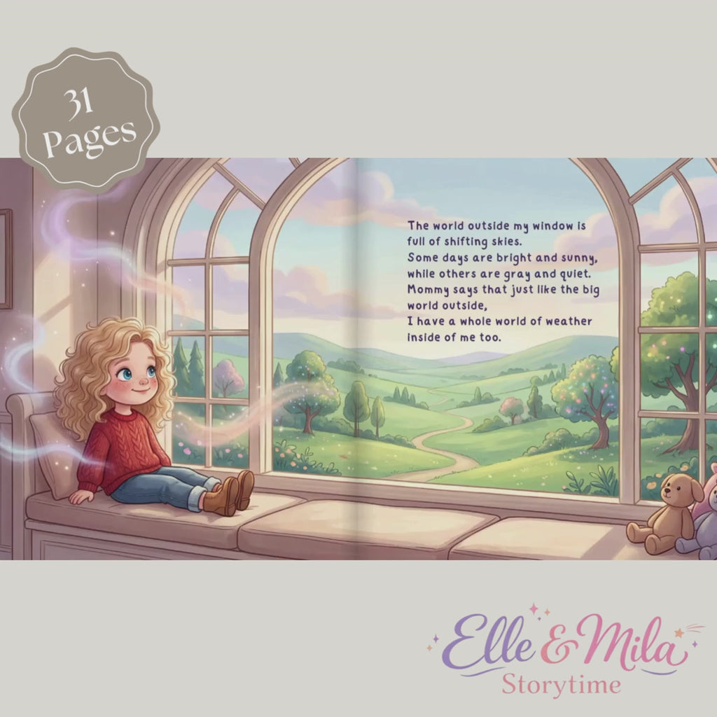 Inner weather storybook for girls emotional mindfulness personalized