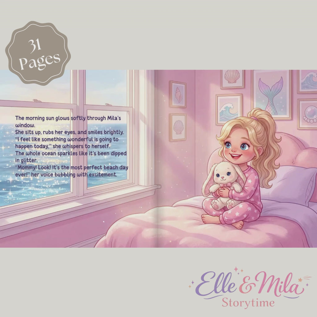 Mermaid book for girls magical ocean adventure personalized