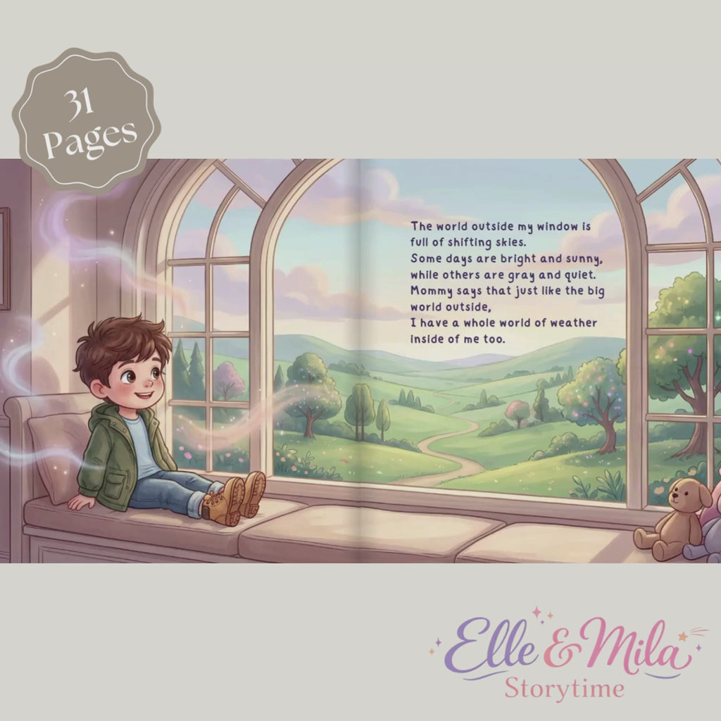 Inner weather storybook for boys emotional mindfulness personalized
