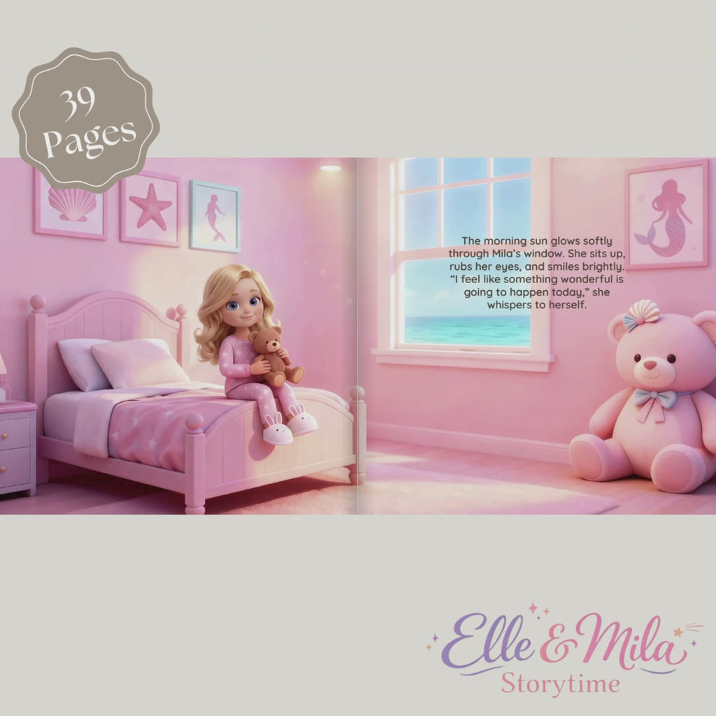 Mermaid book for girls magical ocean adventure personalized